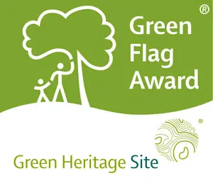 Green Flag Award Winner. Green Heritage Site.